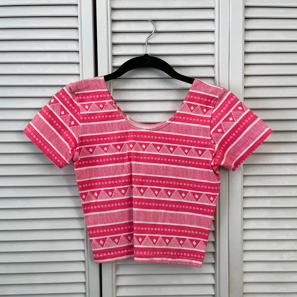 American Apparel Printed Crop Top